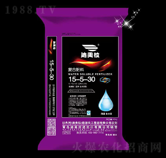 40kg復(fù)合肥料15-5-30-迪美拉