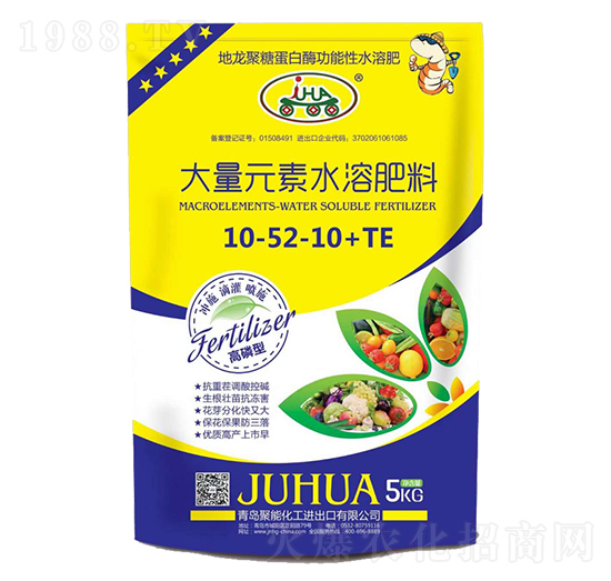 大量元素水溶肥料10-52-10+TE-皇稼帝果