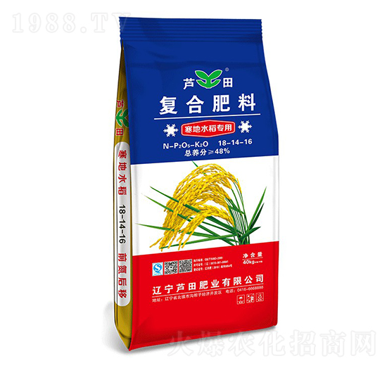寒地水稻專(zhuān)用脲甲醛復(fù)合肥料18-14-16-蘆田肥業(yè)