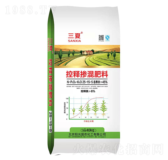 控釋摻混肥料25-15-5-三夏-陽(yáng)光國(guó)農(nóng)
