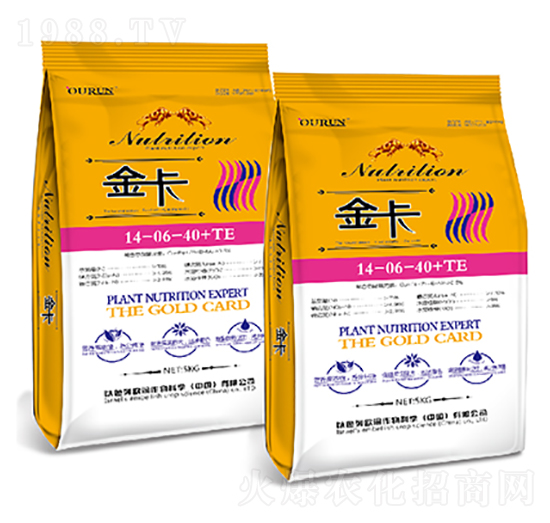 大量元素水溶肥料14-06-40+TE-金卡-康恩地