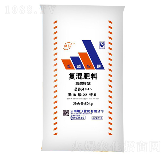 硫酸鉀型復(fù)混肥料18-22-5-嶙沃