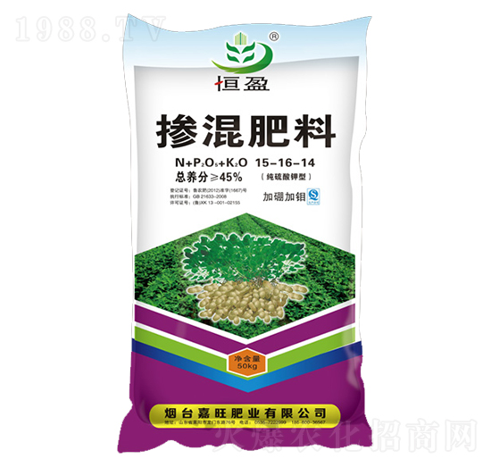 花生專用摻混肥料15-16-14-嘉旺