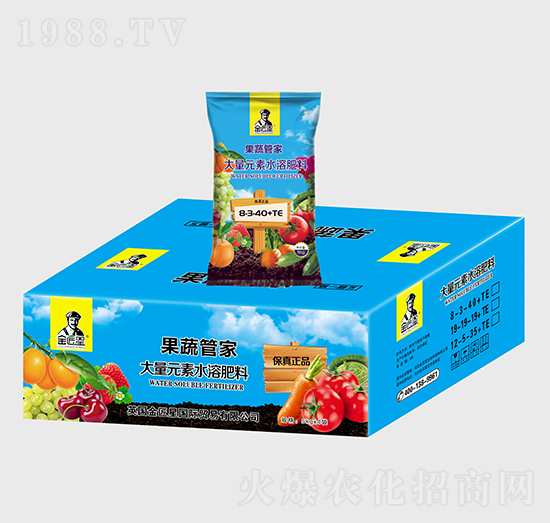 大量元素水溶肥料8-3-40+TE-果蔬專家-金匠星