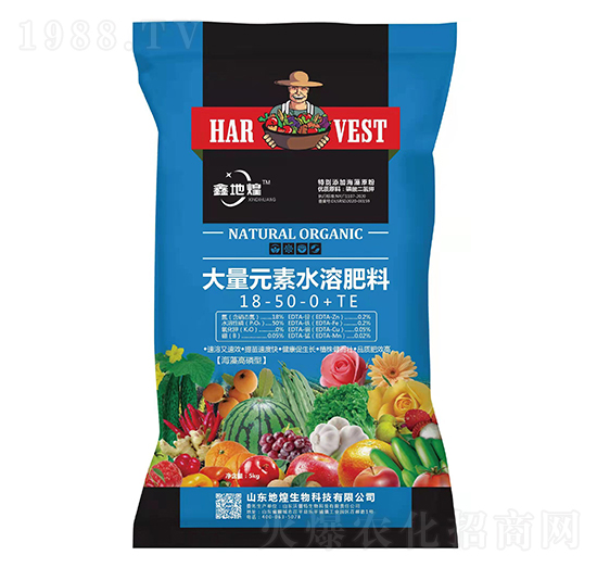 大量元素水溶肥料18-50-0+TE-地煌生物