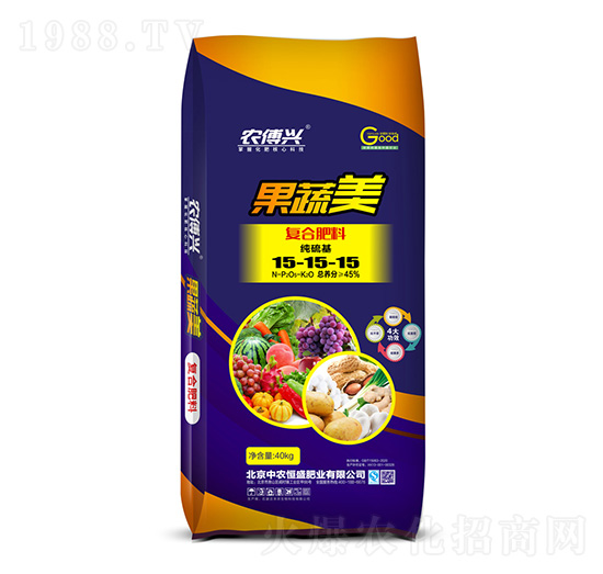 純硫基復(fù)合肥料15-15-15-果蔬美-農(nóng)傅興-中農(nóng)恒盛