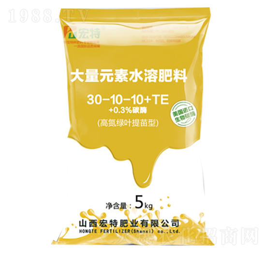 大量元素水溶肥30-10-10+TE-宏特肥業(yè)