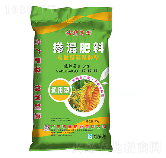 多肽聚氨基酸型摻混肥料17-17-17-錦潤(rùn)富田-錦潤(rùn)肥業(yè)