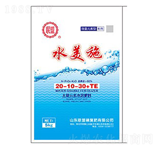 大量元素水溶肥20-10-30+TE-水美施-聯盟
