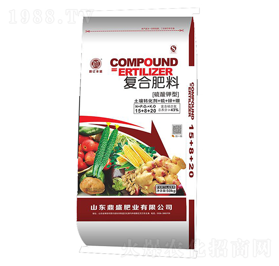硫酸鉀型復(fù)合肥料15+8+20-鼎盛肥業(yè)