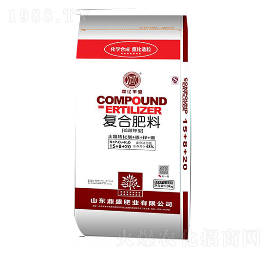硫酸鉀型復合肥料15+8+20（紅）-鼎盛肥業(yè)