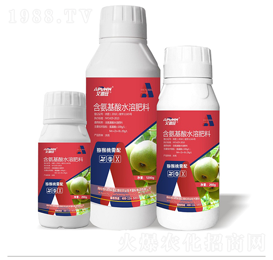 1200g獼猴桃需配含氨基酸水溶肥-艾普旺