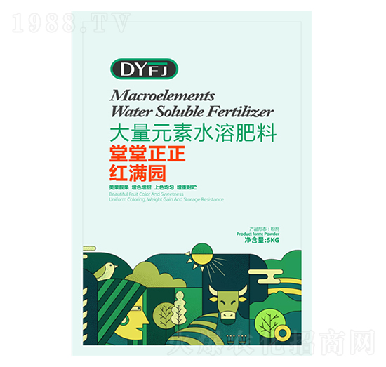 大量元素水溶肥料-堂堂正正紅滿園-德源豐錦
