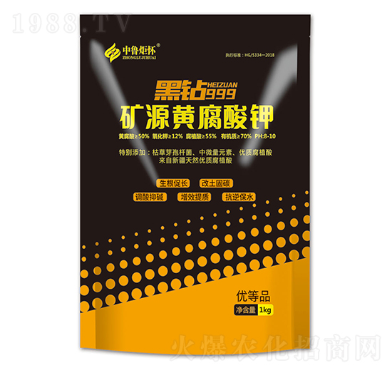 礦源黃腐酸鉀-黑鉆999-山東炬懷生物