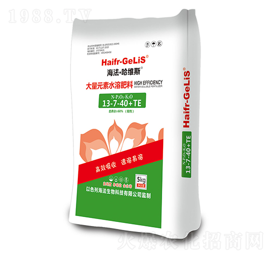 大量元素水溶肥料13-7-40+TE-海法·哈維斯-山東炬懷生物