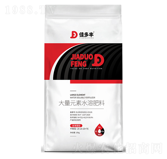 含海藻平衡型大量元素水溶肥20-20-20+TE-佳多豐