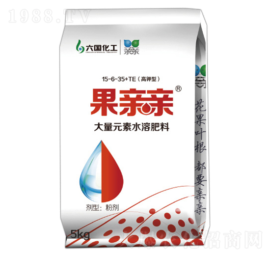 大量元素水溶肥料15-6-35+TE-果親親-六國(guó)化工