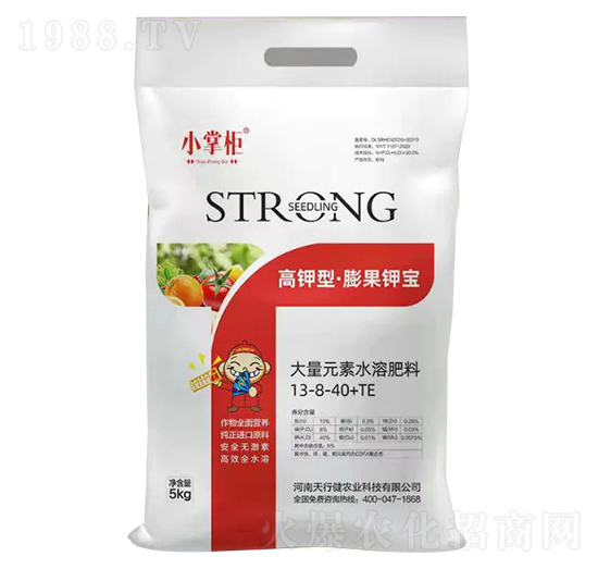 高鉀型·膨果鉀寶大量元素水溶肥13-8-40+TE-小掌柜-天行健