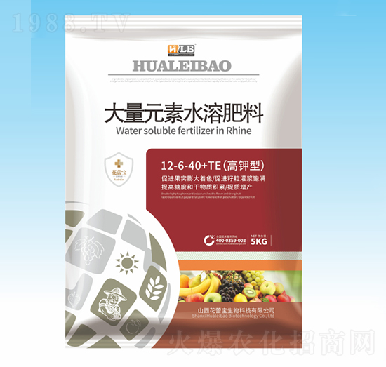 高鉀型大量元素水溶肥料12-6-40+TE-花蕾寶生物