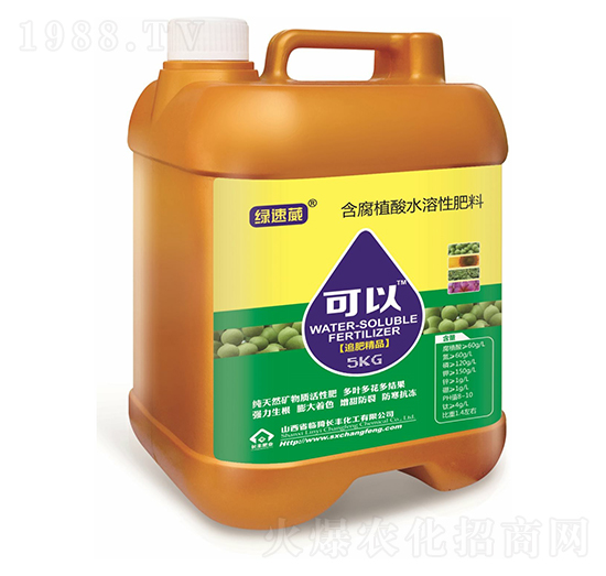 桶裝含腐植酸水溶肥料-可以-長豐化工