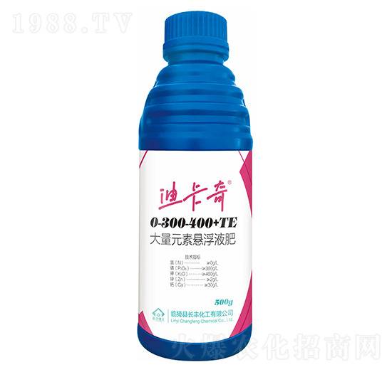 大量元素懸浮液肥0-300-400+TE-迪卡奇-長豐化工