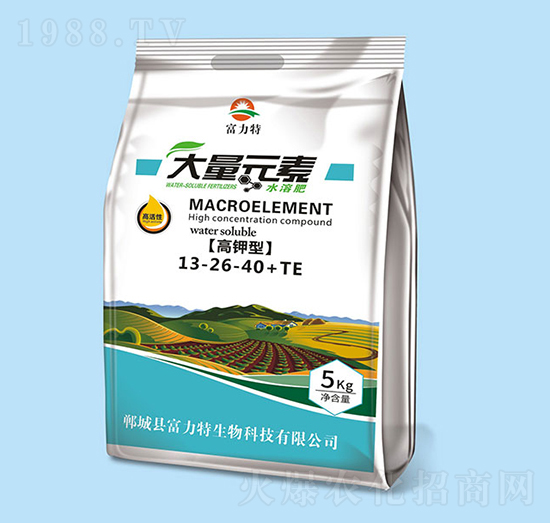 高氮型大量元素水溶肥料13-26-40+TE-富力特