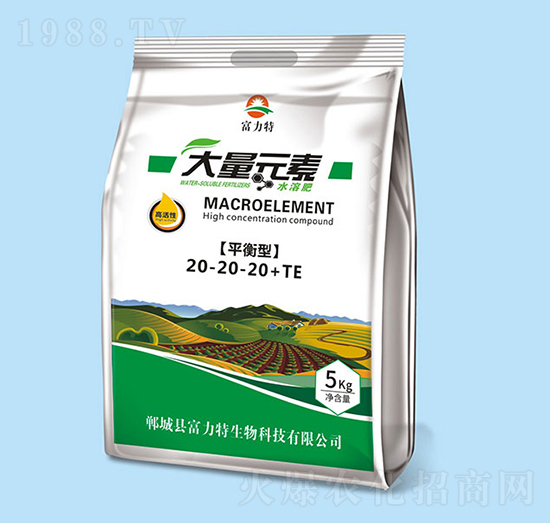 平衡型大量元素水溶肥料20-20-20+TE-富力特