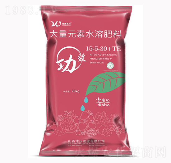 大量元素水溶肥料15-5-30+TE-地沃肥業(yè)