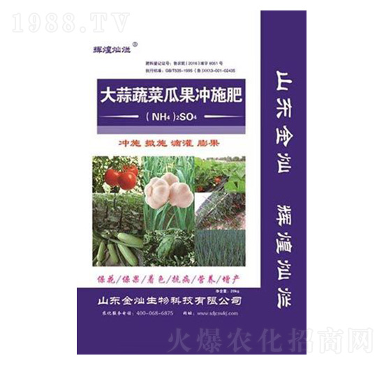 大蒜瓜果蔬菜沖施肥-輝煌燦爛-金燦生物