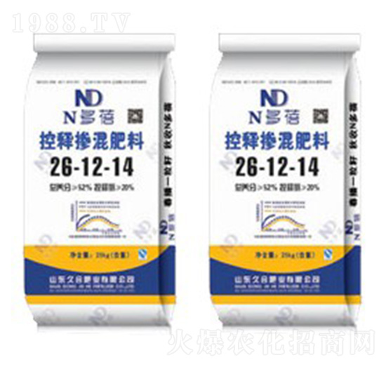 控釋摻混肥料26-12-14-N多蓓-久合肥業(yè)