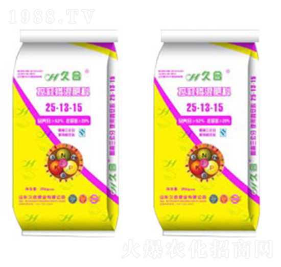 抗燒型控釋摻混肥料25-13-15-久合肥業(yè)