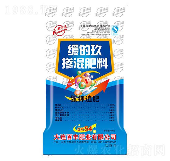 緩的玖摻混肥料30-0-6-肥爾沃-中基金石