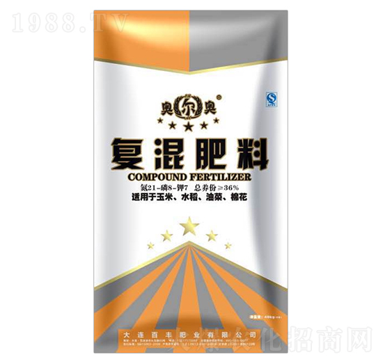 復(fù)混肥料21-8-7-奧爾奧-中基金石