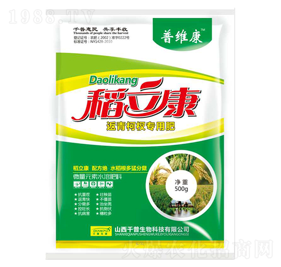 返青柯杈專用肥-稻立康-普維康-千普生物