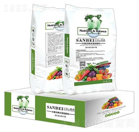 大量元素水溶性肥料20-20-20+TE-三貝樂(lè)豐