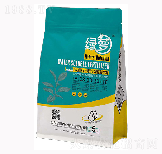 大量元素水溶肥料18-10-30+TE-綠蘿-佳普農(nóng)業(yè)