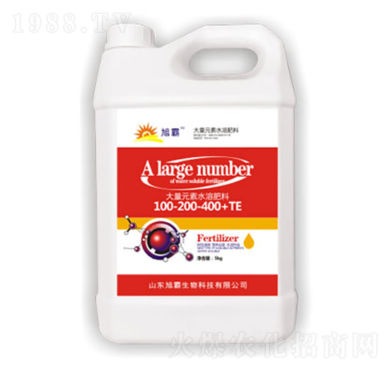 大量元素水溶肥料100-200-400+TE-旭霸生物