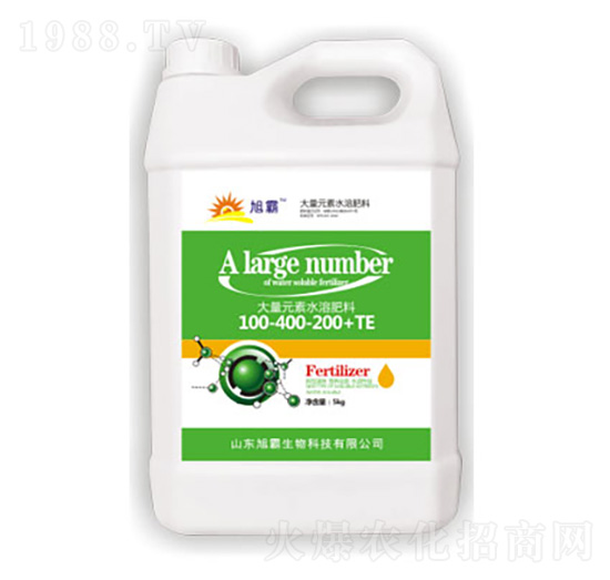 高磷促花型大量元素水溶肥料100-400-200+TE-旭霸生物