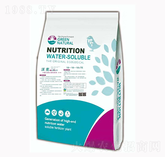 大量元素水溶肥18-18-18+TE-沃克-恒沃源