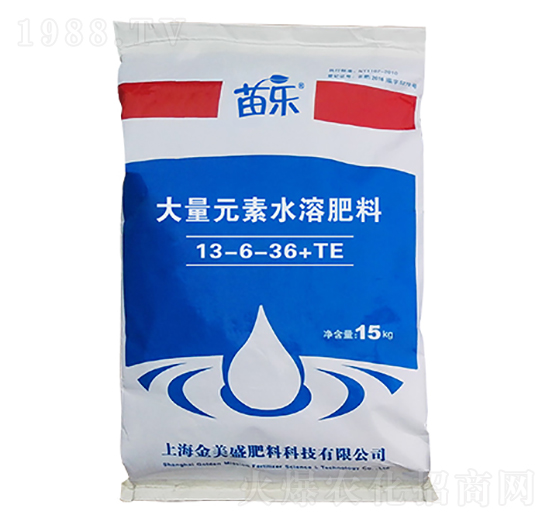 大量元素水溶肥13-6-36+TE-苗樂(lè)-永通生態(tài)
