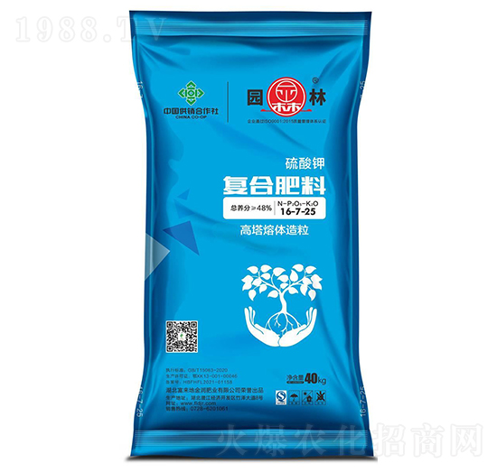 硫酸鉀復(fù)合肥料16-7-25-園林-富來地