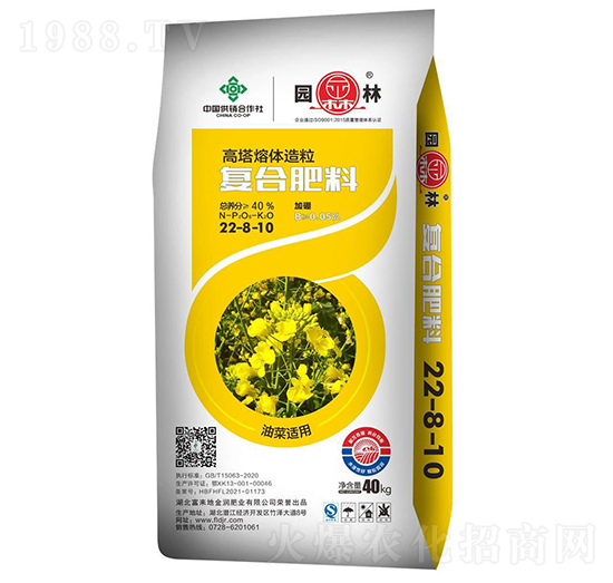 油菜適用復(fù)合肥料22-8-10-園林-富來(lái)地