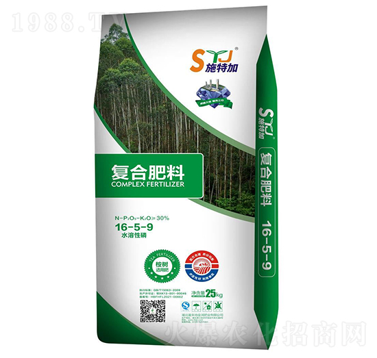 桉樹適用復(fù)合肥料16-5-9-施特加-富來地