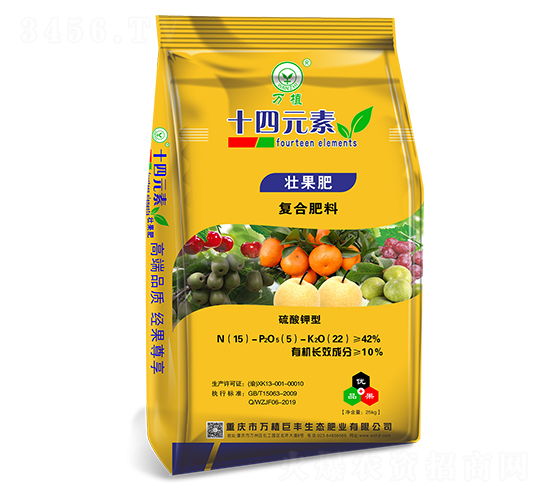 十四元素復合肥料15-5-22（壯果肥）-萬植