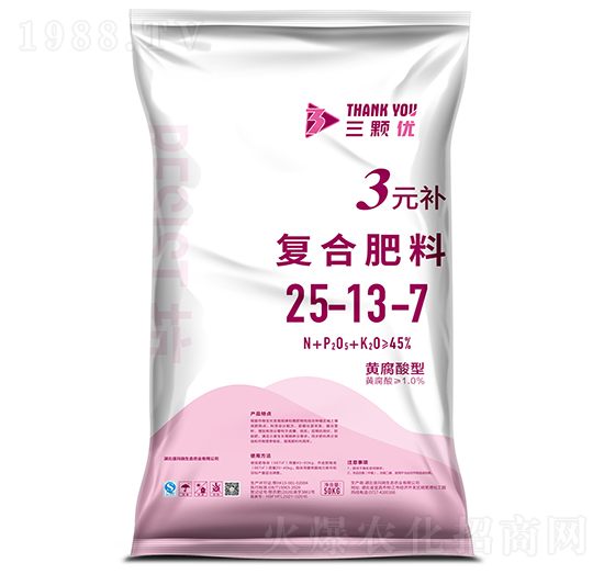 3元補(bǔ)復(fù)合肥料25-13-7-三顆優(yōu)-佳瑪馳