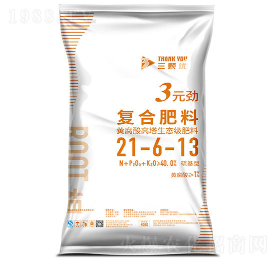 3元?jiǎng)艔?fù)合肥料21-6-13-三顆優(yōu)-佳瑪馳