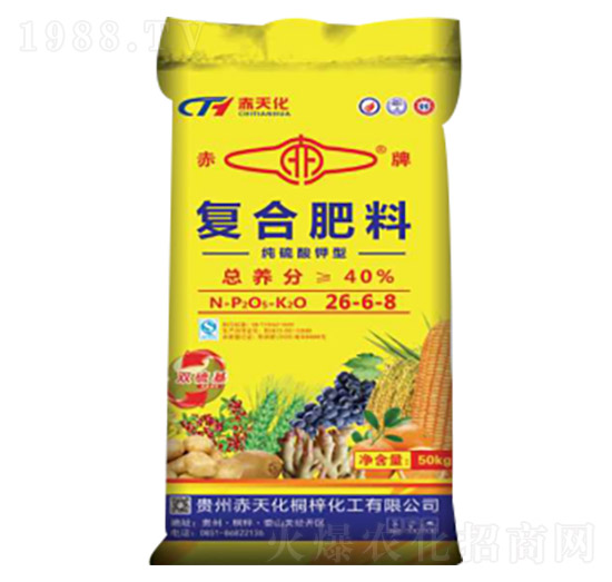 純硫酸鉀型復(fù)合肥料26-6-8-赤天化