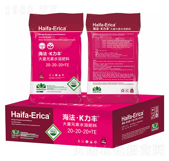 大量元素水溶肥料20-20-20+TE-海法·K力豐-海鯨