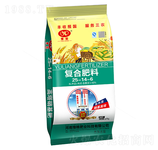 小麥專用高塔氯基復(fù)合肥料25-14-6-豫糧肥業(yè)