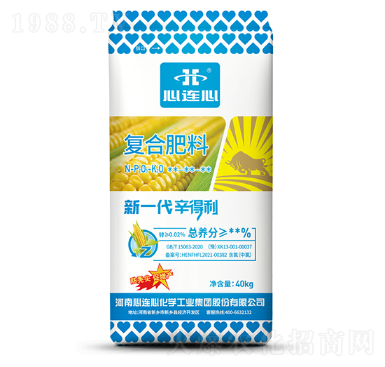 新一代辛得利玉米專用復合肥料-心連心